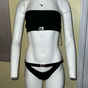 NEW-Superdown black two piece bathing suit : brand new with tags! Perfect bikini